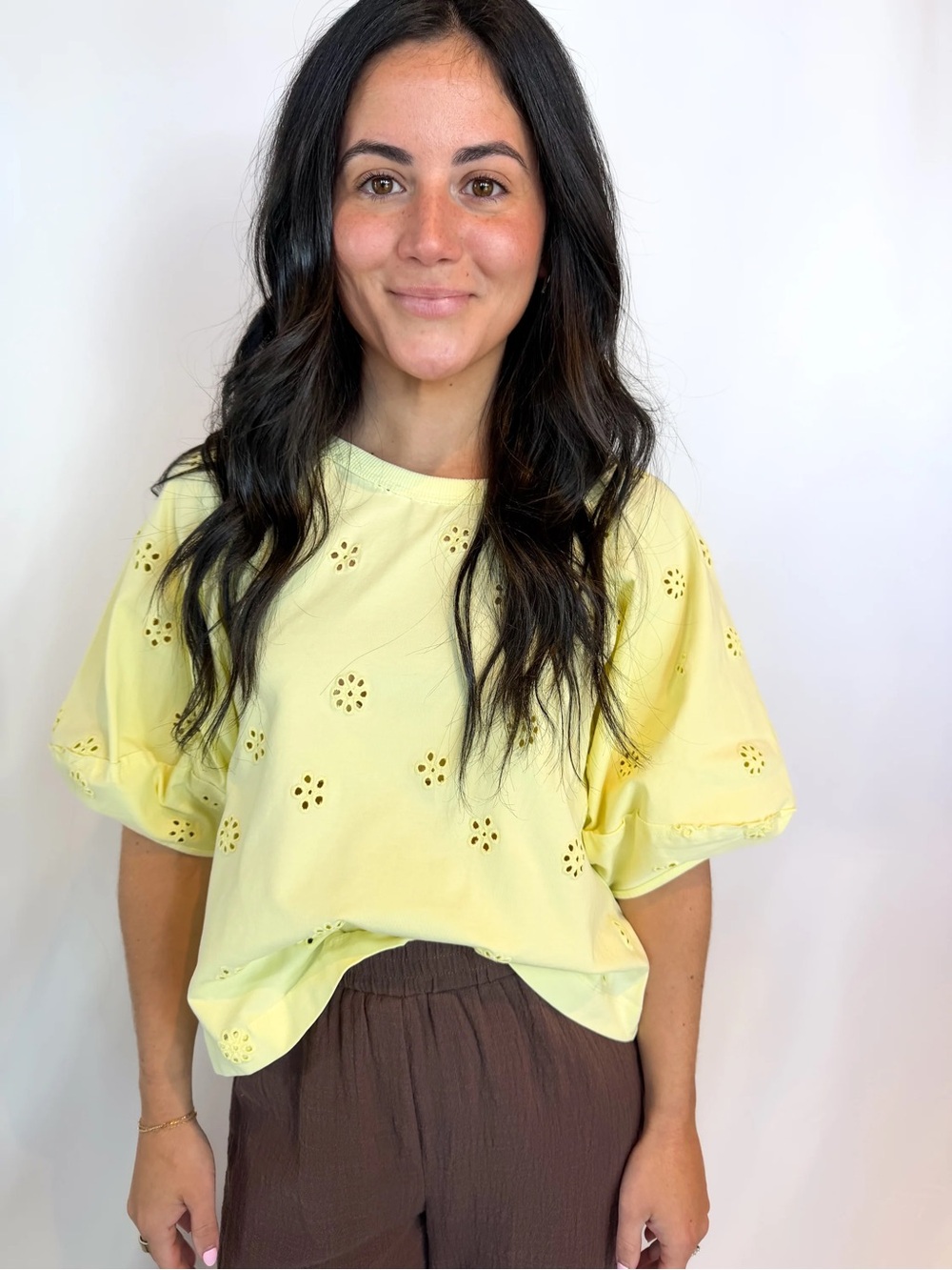 Jessie Eyelet Tee